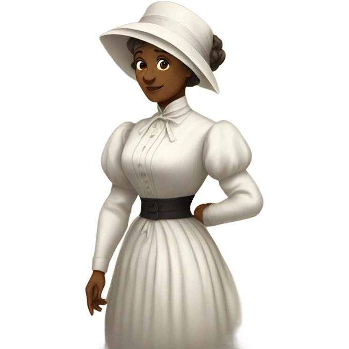 a XIXth century white sufragette emoji