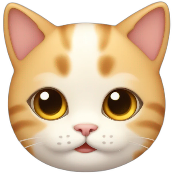 Cute little chubby Cat  emoji