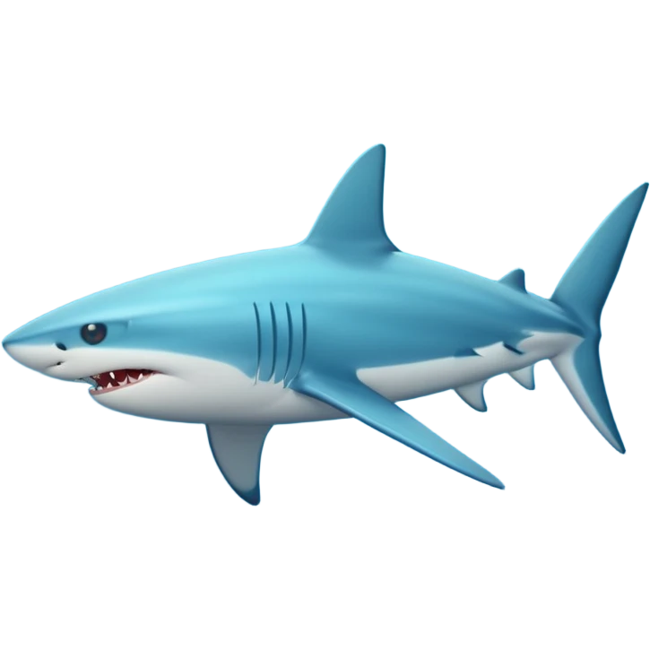 blue shark ocean emoji