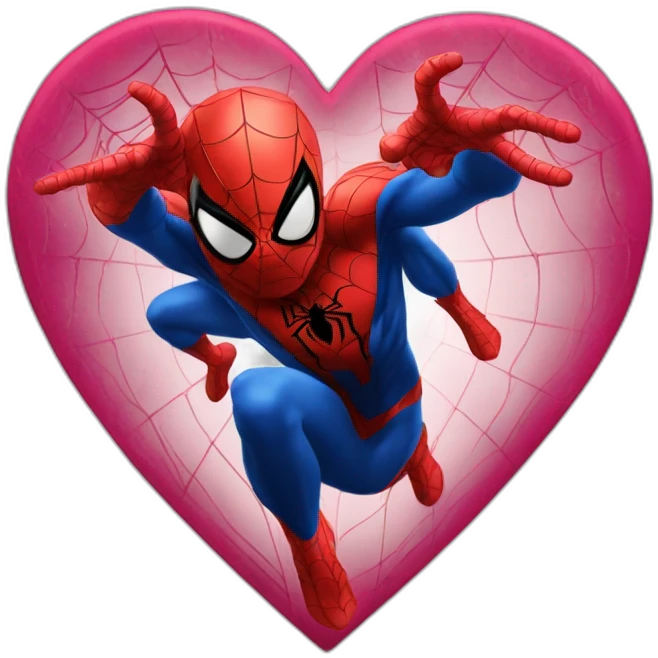 Spiderman heart emoji