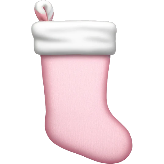 light pink Christmas stocking emoji