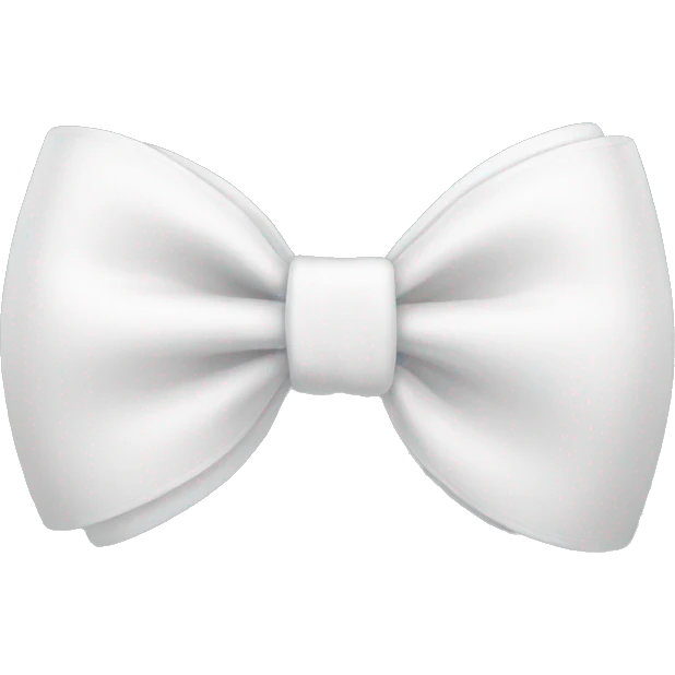 White bow  emoji