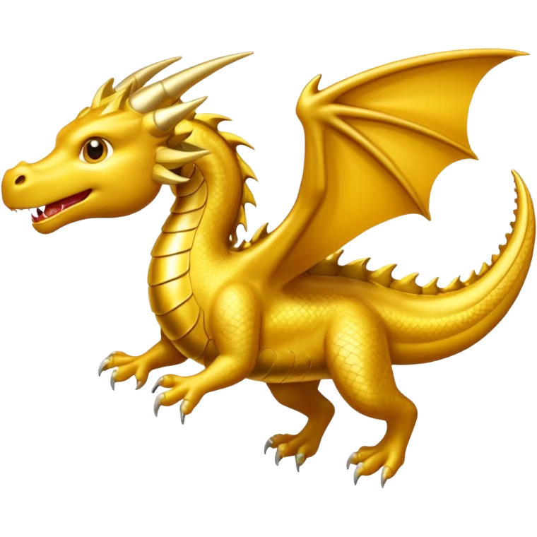 Dragón color dorado  emoji