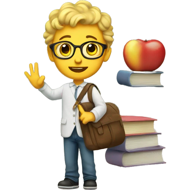 Welcome back to school emoji