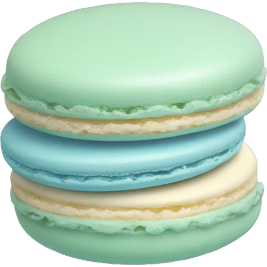 one light blue Macaron emoji