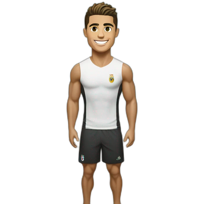 Cristiano Ronaldo at beach emoji