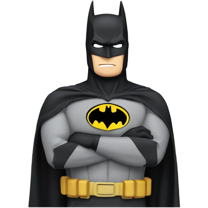 batman stopping you with his hand emoji