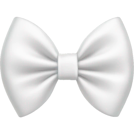 White bow emoji