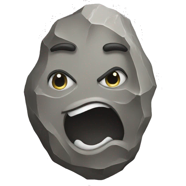 Rock emoji