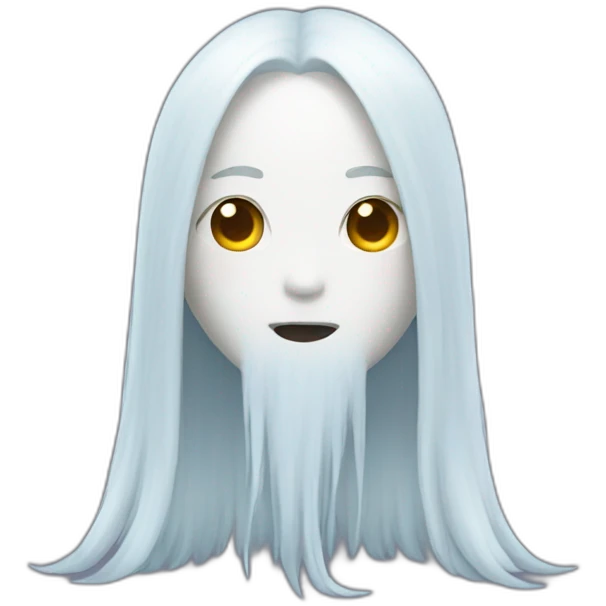 Japanese long hair ghost emoji