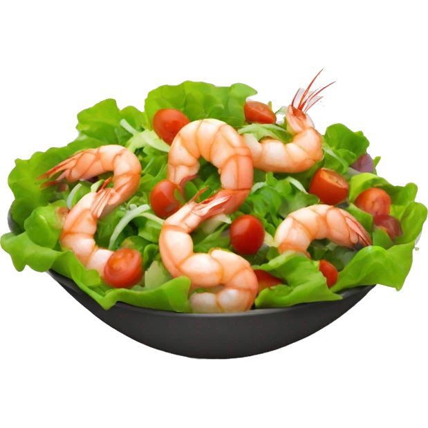 Salad with shrimps  emoji