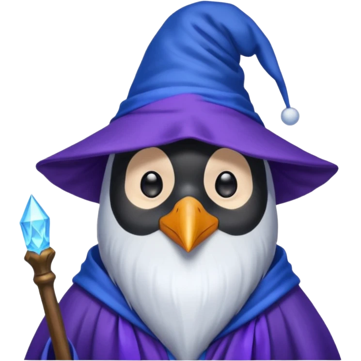 Penguin Wizard emoji