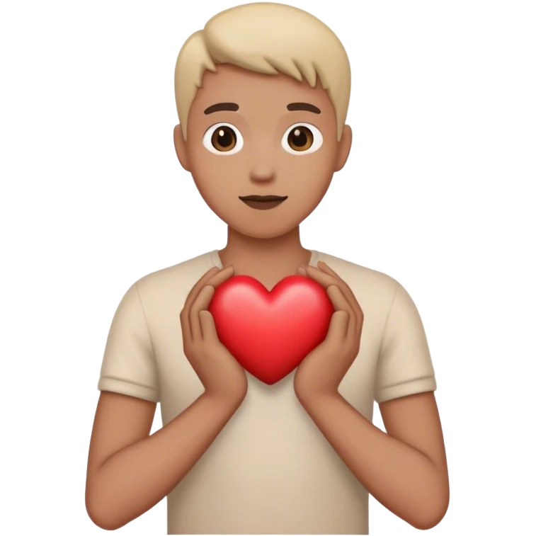 person heart hands emoji