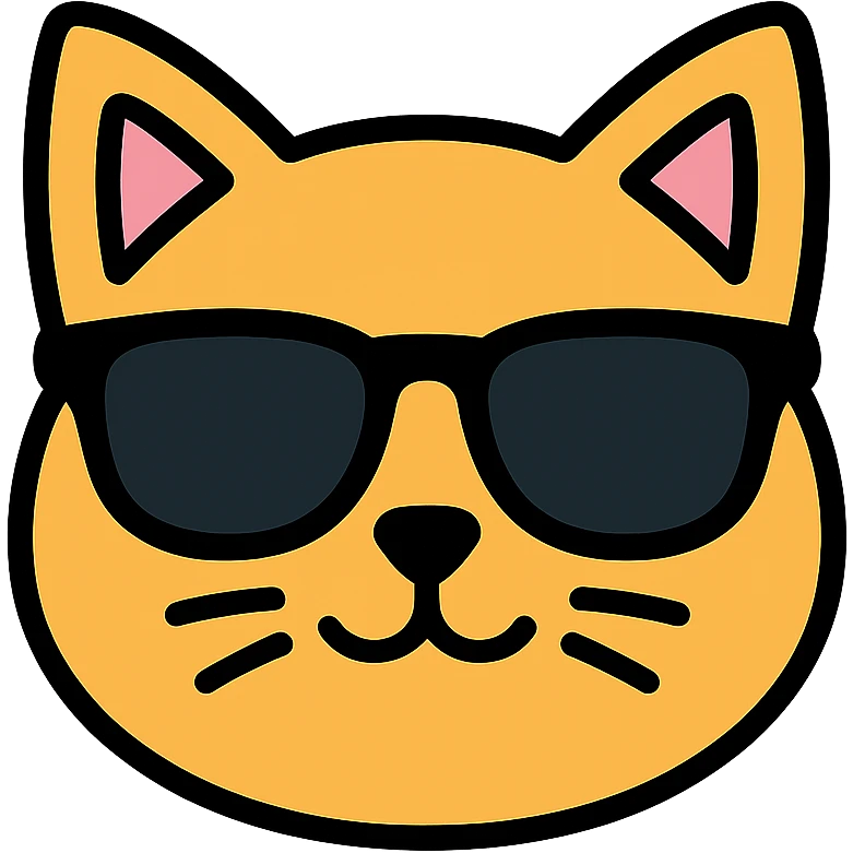 cat wearing sunglasses emoji