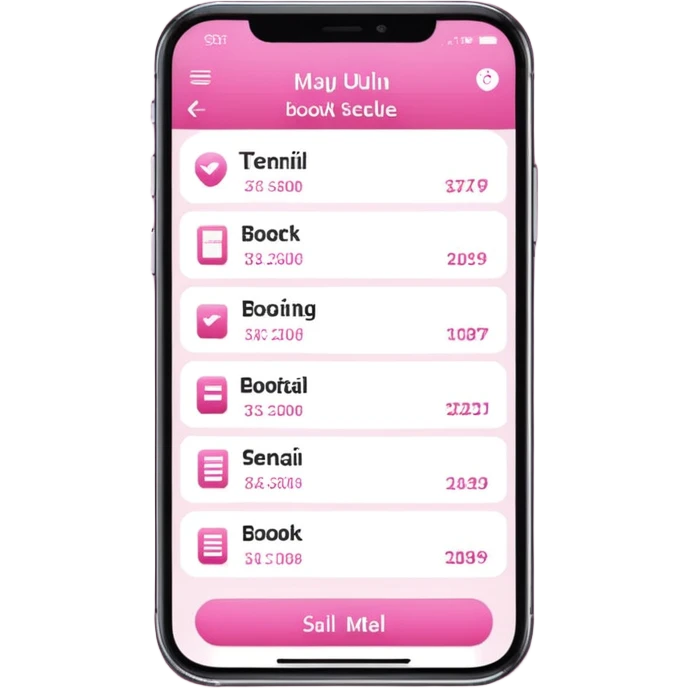 online booking schedule (pink) emoji