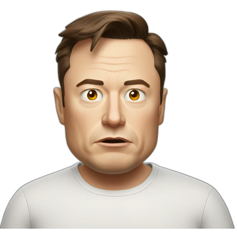 Elon musk grumpy emoji