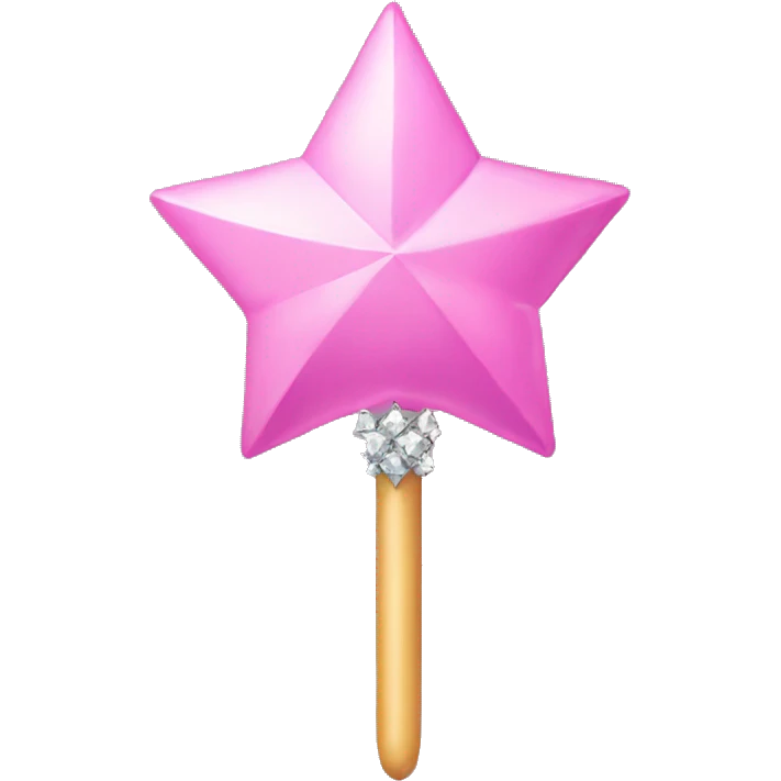 pink wand with diamond clusters at the end  emoji