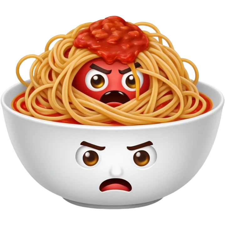 angry spaghetti  emoji