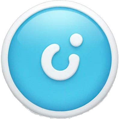 white tick in small light blue circle emoji
