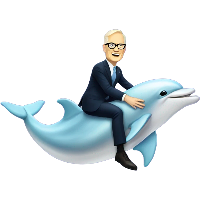 tim gunn on a dolphin emoji