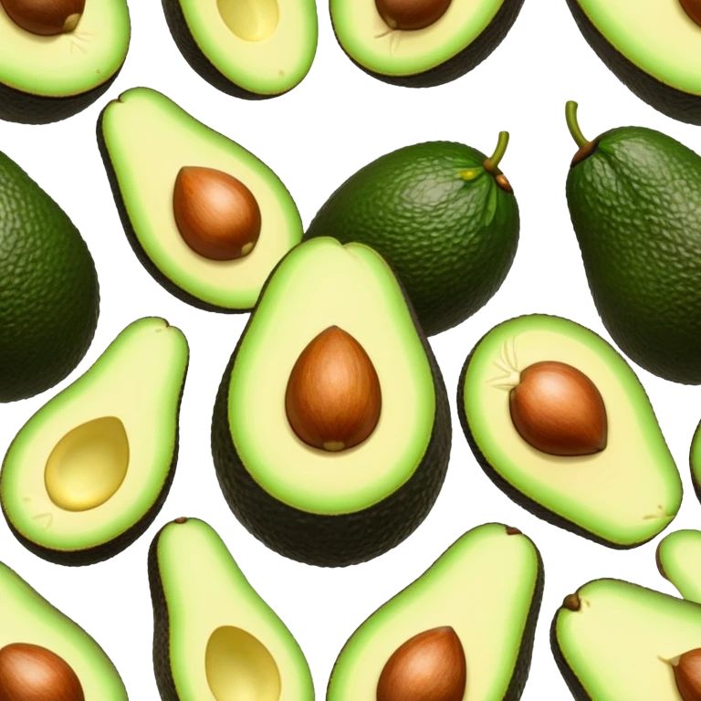 whole uncut avocado exterior skin emoji