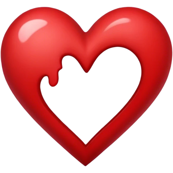 Crimson heart emoji