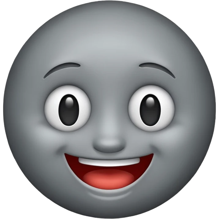 happy face emoji  grey colored emoji