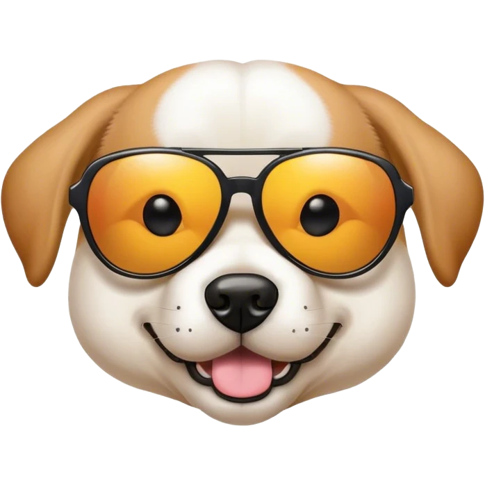 Dog with sun glasses  emoji