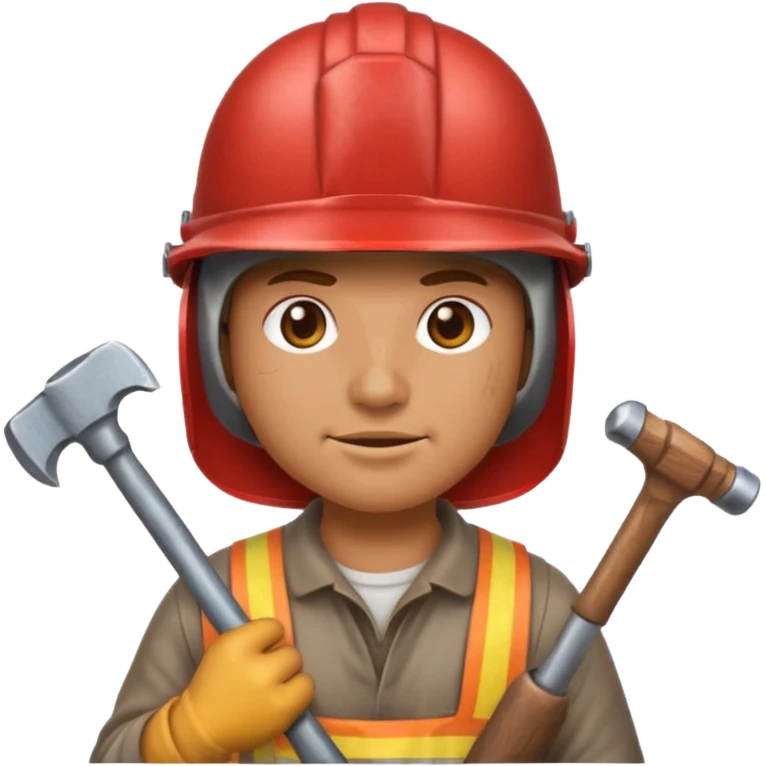 An emoji representing the ironman challenge for an Albion Online mmorpg player who crafts everything themselves the hard way, and does not buy or sell items in-game. emoji