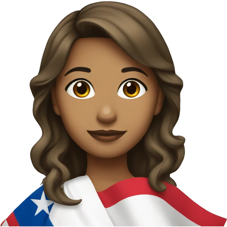 Latina with puerto Rico flag emoji