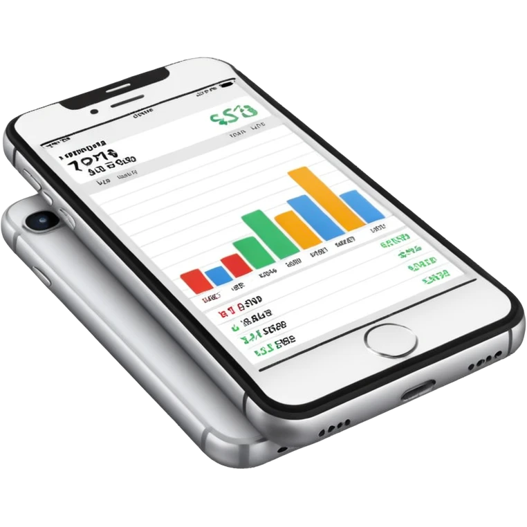 Iphone trading charts emoji