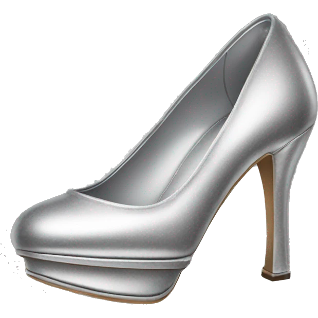 Silver miumiu shoes emoji
