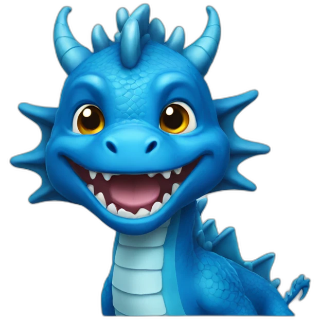 Blue dragon emoji