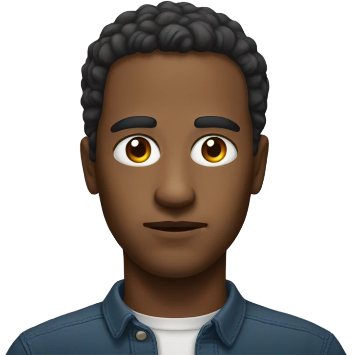 realistic portrait of a man eye in middle of forehead  emoji
