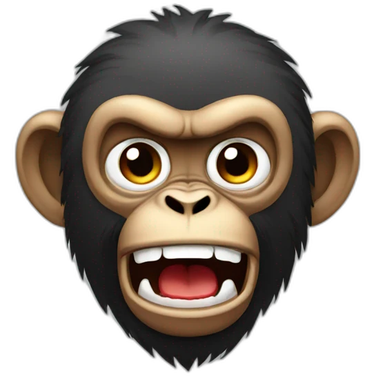 Angry monkey emoji