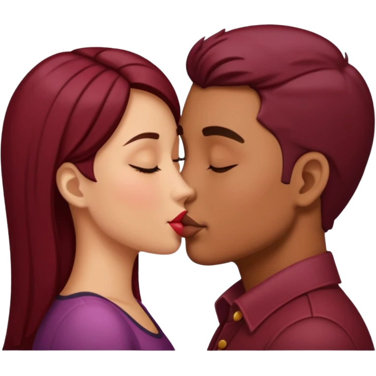 Kiss vinotinto emoji