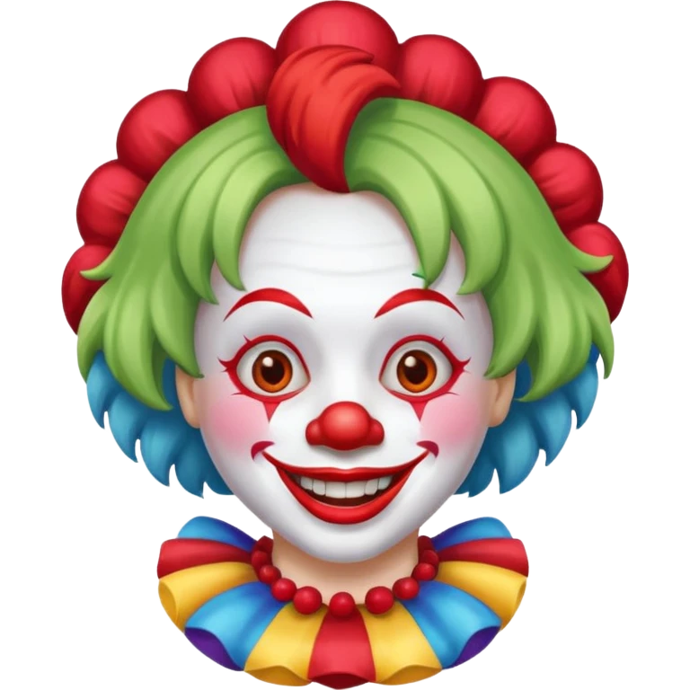 Clown big smile emoji