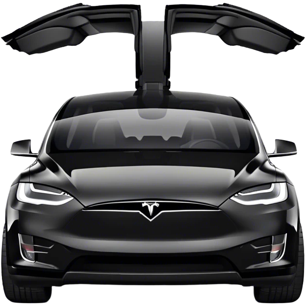 Tesla Model X - Tesla (Model Year: 2022) (Iconic colour: Black) emoji