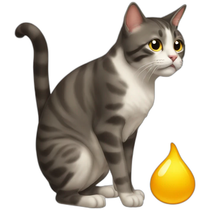 cat pooping emoji