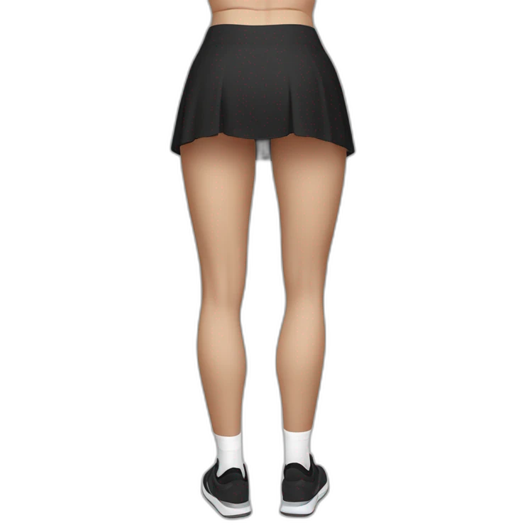 beauty-skirt-padahastasana-short-black-skirt-back-and-front-views-knickers-long-white-socks emoji
