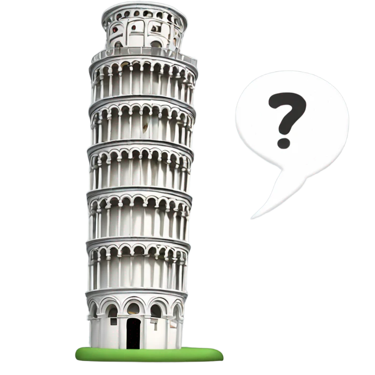 Leaning tower of Pisa  emoji