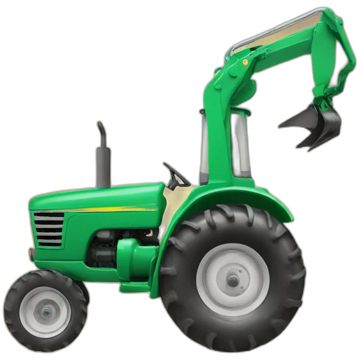 Tractor giving birth to a baby tractor emoji