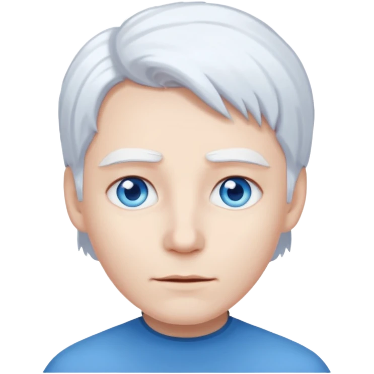white hair emoji