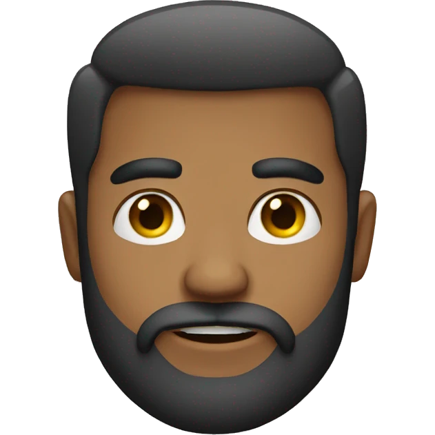 cara con barba emoji