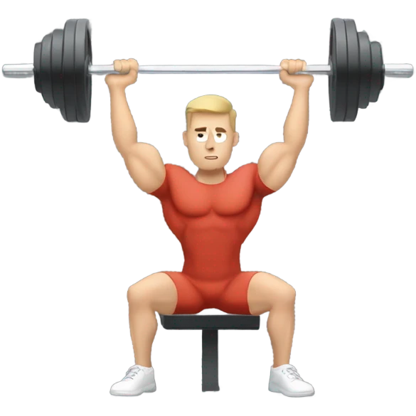 Guy on bench press emoji