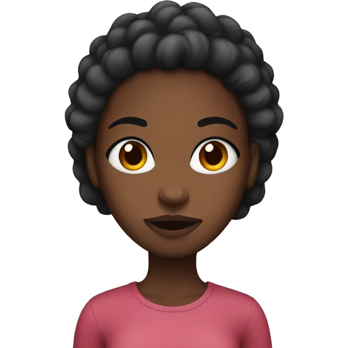 black girl mean mugging  emoji