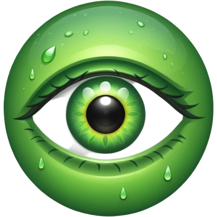 green eye emoji