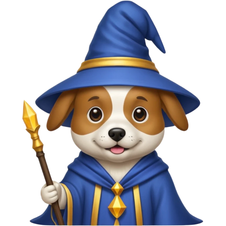 Dog wizard emoji