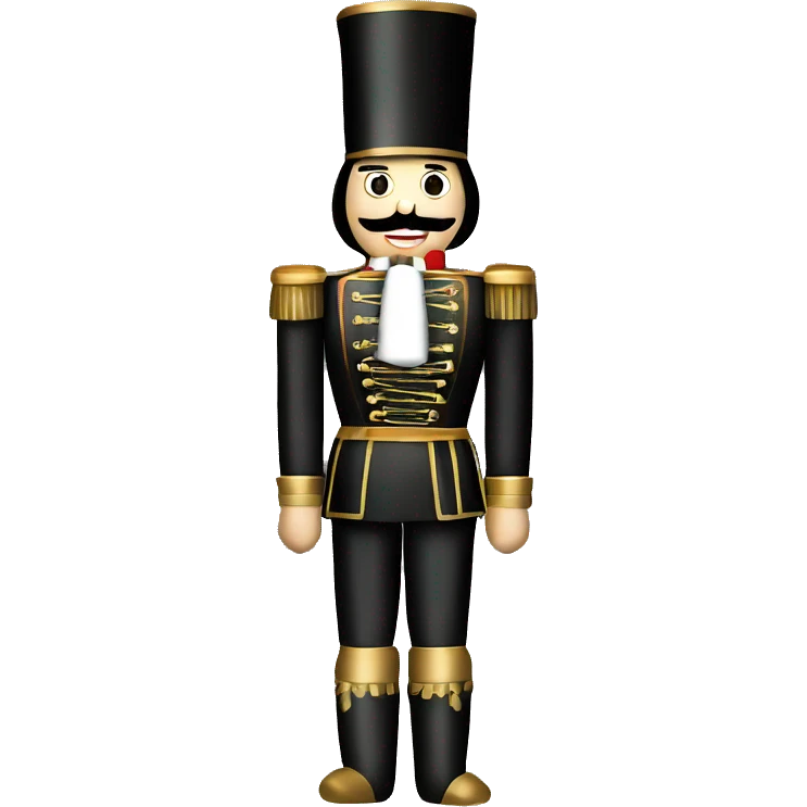 christmas nutcracker full body black emoji