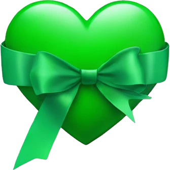 heart with a green ribbon emoji